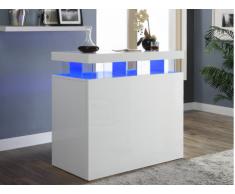 Mobile bar FABIO - MDF laccato bianco - LED