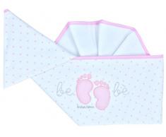 Andy & Helen 2/400V16 Lenzuolo Culla Ricamato, Rosa