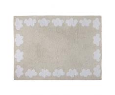 Happy Decor Kids HDK-210 Tappeto Lavabile Cenefa Clouds, Beige, 120 x 160 cm
