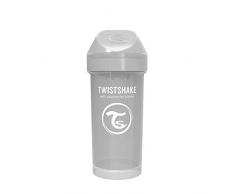 Twistshake 78680 - Bicchiere con cannuccia, colore: Grigio