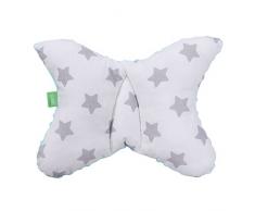 LULANDO Baby Cuscino per un sonno sano 40 x 30 cm, fodera cuscino ergonomico per bambini, baby, Cuscino, Cuscino morbido made in EU, Passeggino Cuscino con tasche.