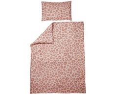 Meyco 425054 - Lenzuola per lettino 40 x 60 e 120 x 150 cm, motivo panter, colore: rosa