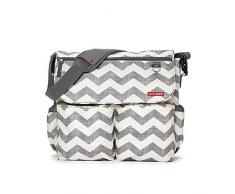 Skip Hop 220305 Dash Signature Chevron – Borsa fasciatoio, colore grigio/bianco
