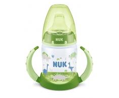 NUK First Choice+ tazza biberon | 6-18 mesi | Beccuccio in silicone a prova di perdite | Sfiato anti-coliche | Senza BPA | 150ml | Verde | 1 pezzo