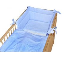 cosing 332 - 032 - 144 bambini biancheria da letto set sleeplease cotone 3 pezzi - A quadri, colore: blu