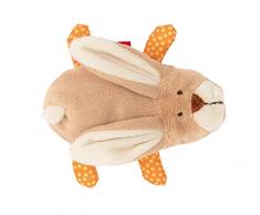 Sigikid 42242 - Peluche a forma di coniglio rosso con stelline, in granuli, colore: Beige