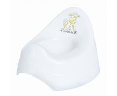 Bieco 11001705 - vasino bianca con motivo giraffe e musica, di circa 28 x 28 x 22 cm, da 8 mesi a 3 anni