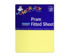 Junior Joy 6155LE Carrozzina Lenzuola Con Angoli, Limone