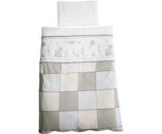 Roba 1491 V144 Amici Animali Coordinato per Bebe, Copripiumino: 100X135 Cm, Federa: 40X60 Cm, Beige