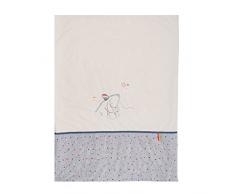Noukies BB1610.42 Guss & Victor Coperta, Bianco/Grigio Perla, 75 x 100 cm