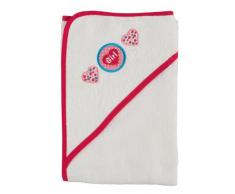 bébé-jou 3010 - Girl Asciugamano con cappuccio, colore: Fucsia