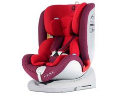 apramo All Stage, SEDIE da auto per bambini, gruppi 0/1/2/3, Rosso (Chilli rete)