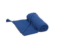 Fun with mum KNI-BLA-HOO-NAV-BLU - Coperta in cotone con cappuccio, multicolore