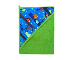 cosing C 0899 – 04 bambino asciugamano con cappuccio/Poncho per neonati e bambini, Verde