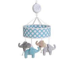 Rätt Start elefante design Musical letto mobile Baby Toy, azzurro
