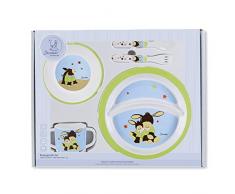 Sterntaler Set da tavola, Emmi, Piatto, Ciotola, Cucchiaio, Coltello, Tazza, Età: dai 6 mesi in su, Multicolore