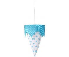 Jollein 005-005-64738 - Lampada senza accessorio per sospensione, motivo: pallini, colore: Turchese