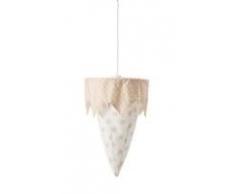 Jollein 005-005-64739 - Lampada senza accessorio per sospensione, motivo: pallini, colore: Écru