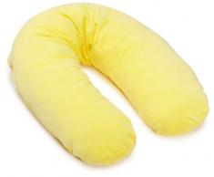 Julius Zöllner 382-4680-03 - Cuscino per allattamento Banane Nicki, in fibra cava a tinta unita, dimensioni: circa 190 cm (dimensioni esterne), colore: Giallo