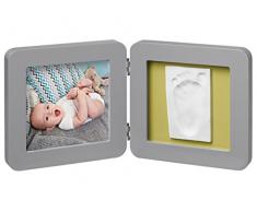 Baby Art My Baby Touch Cornice Singola Portafoto con Kit 1 Impronta per Mano o Piede del Neonato, Edizione Copper, Grigio Scuro con Dettagli Rame