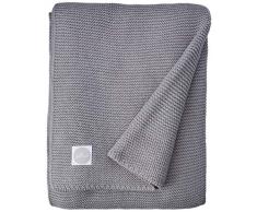 Jollein, coperta 100 x 150 cm Basic Knit grigio pietra, coperta 100 x 150 cm Basic Knit grigio pietra, coperta 100 x 150 cm Basic Knit, grigio pietra di