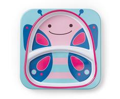 Skip Hop - Piatto con scomparti, per bambini, motivo: farfalla