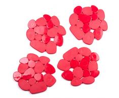 Tappetino antiscivolo per vasca o doccia, 4 pezzi