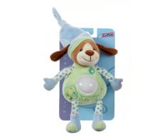 Gipsy Pomme 070178 - Peluche con luce notturna incorporata, a forma di cagnolino, 26 cm, colore: verde
