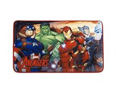 Hasbro Avengers Tappeto da Cameretta, Poliestere, Multicolore, 45 x 75 cm