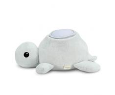Teeny & Tiny TS8TUHMP Peluche a Forma di Tartaruga con Luce Notturna, Gioco Neonati e Bambini, a LED, a Batteria - 200 g, Grigio