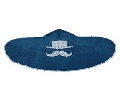 Motherhood, Asciugamano decorato con cappuccio in spugna, Blu (Türkis Retro Boy), 65 x 130 cm