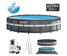 Intex 26330 piscina fuori terra Piscina con bordi Piscina rotonda 26432 L Nero