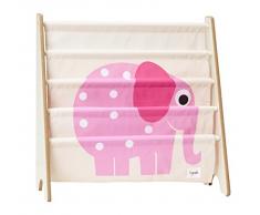 3 Sprouts - Porta libri - Scaffale porta libri per bambini, mobili libreria, libreria per bambini, Elefante