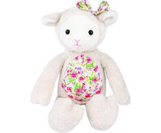 Suki Gifts 14426 Ditsy Floral Lilly - Peluche a forma di agnello, multicolore