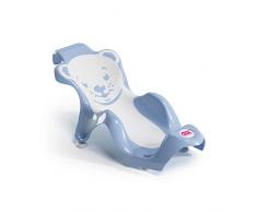 OKBABY Buddy - Sdraietta Anatomica con Seduta in Gomma Antiscivolo per il Bagnetto del Neonato 0-8 Mesi (8 kg) - Azzurro