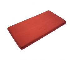 TIMBOO TM-HL600-532 5414546071175 - Lenzuolo con angoli, 60 x 120 cm + 15 cm, colore: Rosso