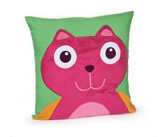 Oops Cuscino Little Helper Cotone Snuggle con Grande Super Morbido e tattile 3D Cat Appliqué