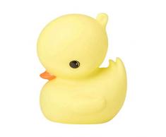 A Little Lovely Company - Luce notturna a forma di anatra, colore: Giallo