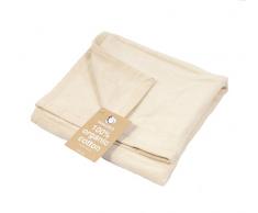 Copertina da lettino in pile organico Hippychick - Naturale - 100 x 150 cm
