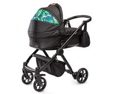 CAMINI-021 Yuna - Passeggino 2 in 1, colore: Nero