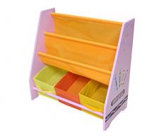 Kiddi Style Pastello Libreria Espositore per bambini in Legno