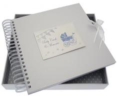 New Baby, blu e schede di memoria Book, passeggino e bandierine