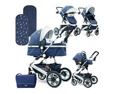 Lorelli Passeggino combinato 2 in 1 Lora Set Blu
