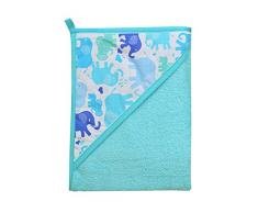 cosing C 0899 – 14 bambino asciugamano con cappuccio/Poncho per neonati e bambini, Turchese
