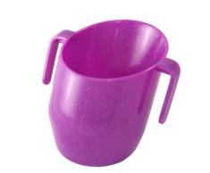 Doidy Cup - der gesunde Trinklernbecher, Tazza di apprendimento, Viola (dunkellila mit Funkeln)