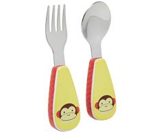 Skip Hop SH252352 Toddler cutlery set Marrone, Rosso, Argento, Bianco, Giallo Acciaio inossidabile posate per bambini