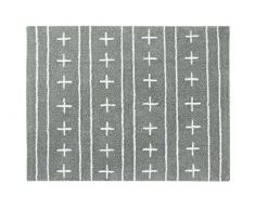 Happy Decor Kids HDK-250 Tappeto Lavabile Shapes, Grigio-Bianco, 120 x 160 cm