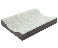 Träumeland TT80102 - Materassino per fasciatoio, motivo: coniglietto, privo di PVC, 50 x 70 cm, multicolore