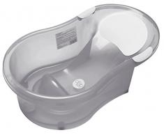 dBb Remond, Vasca per il bagnetto con sdraietta integrata, 0-6 mesi, Grigio (Grise translucide)