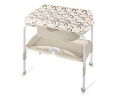 Jané Flip - 2 Stage Fasciatoio e Vasca da Bagno, da 0 a 12 Mesi, Sopra il Bidet, Pieghevole, Unisex